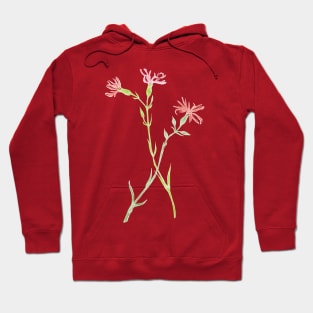 Vintage florals - Ragged Robin Hoodie